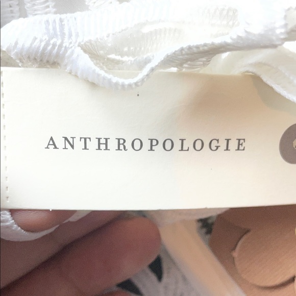 Anthropologie Forever That Girl White Floral Cutout Blouse - Picture 2 of 8